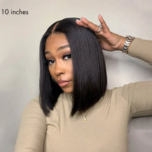 Load image into Gallery viewer, 250% Double Drawn straight 2X6 Kim K Human Hair Wig