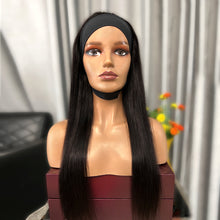 Load image into Gallery viewer, Put On & Go Silky Straight Headband Wig 100% Human Hair(Get 5 Pcs Free Headbands)