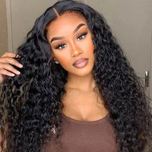 Load image into Gallery viewer, 💥 Virgin Water Wave Curly Compact Frontal Wig 18"