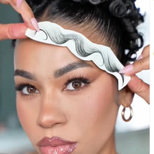 Load image into Gallery viewer, Fake Edges Baby Hair Temporary Tattoo Side Bang Stickers,2 Styles Popular Waterproof Fake Hair Fringe Edge Tattoo Stickers, Novelty Wig Natural Fashion Look Beauty Diy Hair Curler For Women Girls