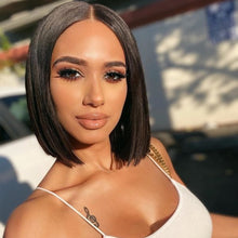 Load image into Gallery viewer, 250% Double Drawn straight 2X6 Kim K Human Hair Wig