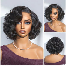 Load image into Gallery viewer, Mature Boss Natural Black Bouncy Curly 5x5 HD Colsure Lace Minimalist Glueless Wig