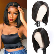 Load image into Gallery viewer, Naija Beauty Silky Straight 4x4 Lace Closure Bob Human Hair Wigs - Naija Beauty Hair