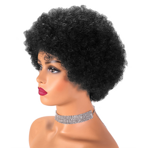 Afro Kinky Curly Bob Machine Wig - Naija Beauty Hair