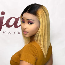 Load image into Gallery viewer, Naija New Arrival Straight 13X4 Frontal Short Bob Human Hair Wigs 12'' #T1B - Naija Beauty Hair