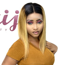 Load image into Gallery viewer, Naija New Arrival Straight 13X4 Frontal Short Bob Human Hair Wigs 12'' #T1B - Naija Beauty Hair