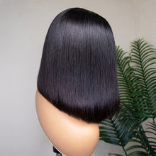 Load image into Gallery viewer, 💥[ BIG SALE ] Blunt Cut Double Drawn 180% Bone Straight 13x4 HD Lace Frontal Glueless  Wig
