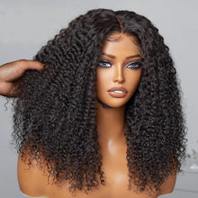 Load image into Gallery viewer, Wig Anne - Natural Bouncy Fluffy Jerry Curl 13x4 Frontal Lace Wig  18&quot;
