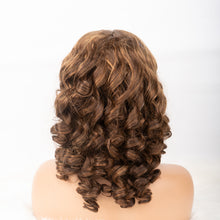 Load image into Gallery viewer, High Density Bouncy Curls 4X4 Closure Human Hair Wig 14&quot;

