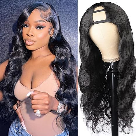 U Part Quick Easy Affordable 100% Human Hair Wig