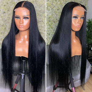 180% Density | Bone  Straight Glueless 4x4 Closure  Lace  Wig
