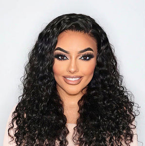 PartingMax Glueless Wig Water Wave Versatile 7x5 Closure  Lace  Wig Ready to Go 18"