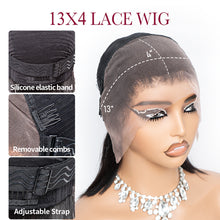 Load image into Gallery viewer, 💥[ BIG SALE ] Blunt Cut Double Drawn 180% Bone Straight 13x4 HD Lace Frontal Glueless  Wig
