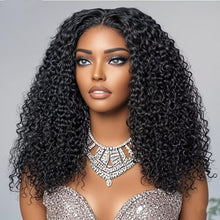 Load image into Gallery viewer, Glueless  Super Double Drawn Pixie Curl 4X4 Closure Lace  Wig
