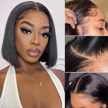 Load image into Gallery viewer, Naija Beauty 180 % Density Silky Straight 13x4 Lace Frontal Bob Human Hair Wig - Naija Beauty Hair
