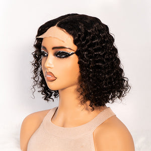 Naija Beauty Breathable Deep Wave 4x4 Closure Lace Mid Part 100% Human Hair Wig - Naija Beauty Hair