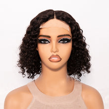 Load image into Gallery viewer, Naija Beauty Breathable Deep Wave 4x4 Closure Lace Mid Part 100% Human Hair Wig - Naija Beauty Hair
