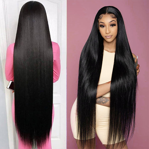 New Arrival 300% Density Bone Straight 13X4 Lace Frontal 450