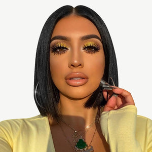 Naija Beauty New Arrivals Classic 2X6 Lace Kim K Bob Human Hair Wig - Naija Beauty Hair