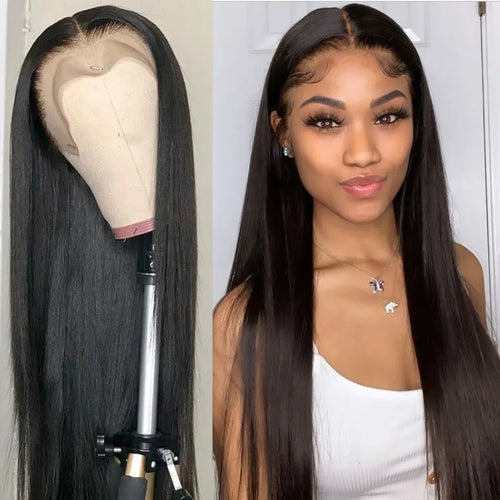 Naija Beauty Silky Straight Compact Frontal Lace Human Hair Wig - Naija Beauty Hair