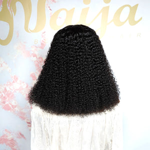 Naija Beauty Super Double Drawn Pop Curl Compact Closure Lace Human Hair Wig - Naija Beauty Hair