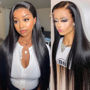 New Arrival - 300% Density Bone Straight lace Frontal Wig 350 Gram - Naija Beauty Hair