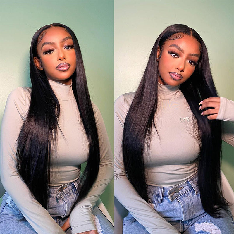 Frontal wig straight hot sale