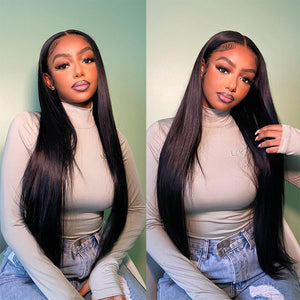 Wig Queenie - Higher Density Raw Straight Frontal Wig - Naija Beauty Hair