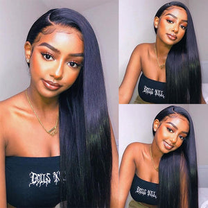 Wig Queenie - Higher Density Raw Straight Frontal Wig - Naija Beauty Hair