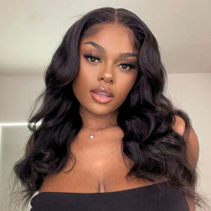 Super Double Drawn Raw Wave 13X4 Frontal Wig  18"