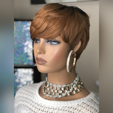 Load image into Gallery viewer, Boss Lady With Fringe Wig (No Lace) - Naija Beauty Hair
