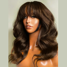 Load image into Gallery viewer, Brown Loose Wave Fringe Wig - Naija Beauty Hair
