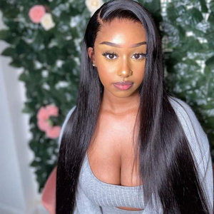 Wig Queenie - Higher Density Raw Straight Frontal Wig - Naija Beauty Hair