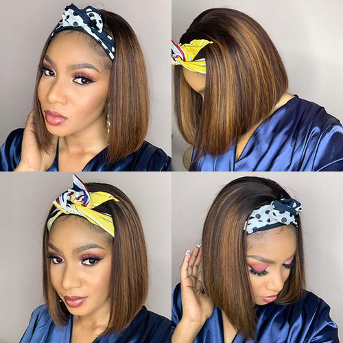 Highlight Straight Headband Wig (Get 5 Pcs Free Headbands) - Naija Beauty Hair