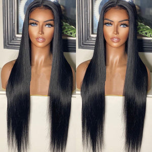 Lush Natural Straight Glueless Frontal Wig - Naija Beauty Hair
