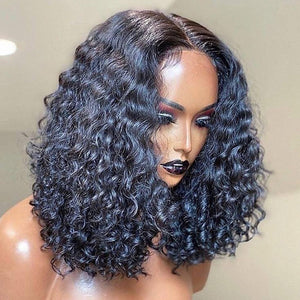 Naija Beauty Wig Kike-Double Drawn New Funmi Curl Compact Closure Lace Human Hair Wig - Naija Beauty Hair