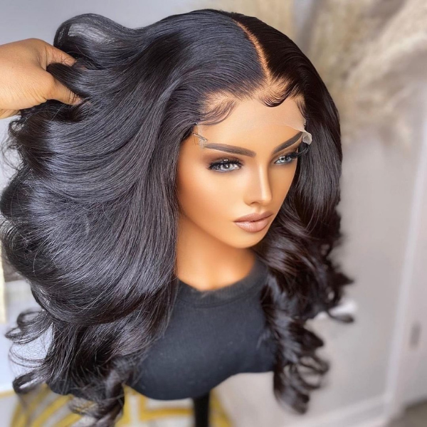 Naija Beauty Wig Ronke - 300% Raw Wavy Body Wave 4x4 Lace Closure Human Hair Wig - Naija Beauty Hair