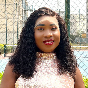 Naija Super Double Drawn 13X4 Frontal Jerry Curly Human Hair Wigs - Naija Beauty Hair