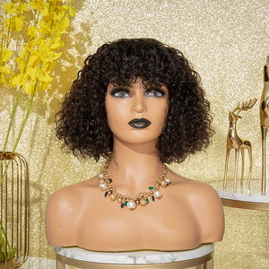 Popular Original Curly Bob With Fringe Wig 10” - Naija Beauty Hair