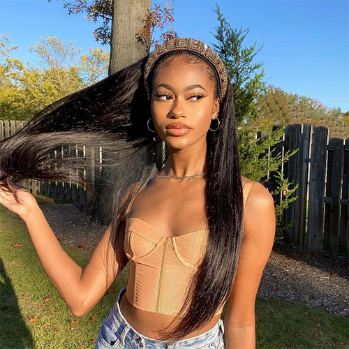 Silky Straight Headband Wig (Get 5 Pcs Free Headbands) - Naija Beauty Hair