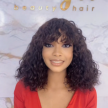 Load image into Gallery viewer, Super Double Drawn Pissy Curl With Fringe Wig - Naija Beauty Hair
