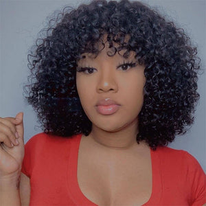 Wig Anita - Double Drawn Pixie Curls With Fringe Wig - Naija Beauty Hair