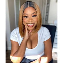 Load image into Gallery viewer, Wig Mandy - Blonde Bob T Lace Wig
